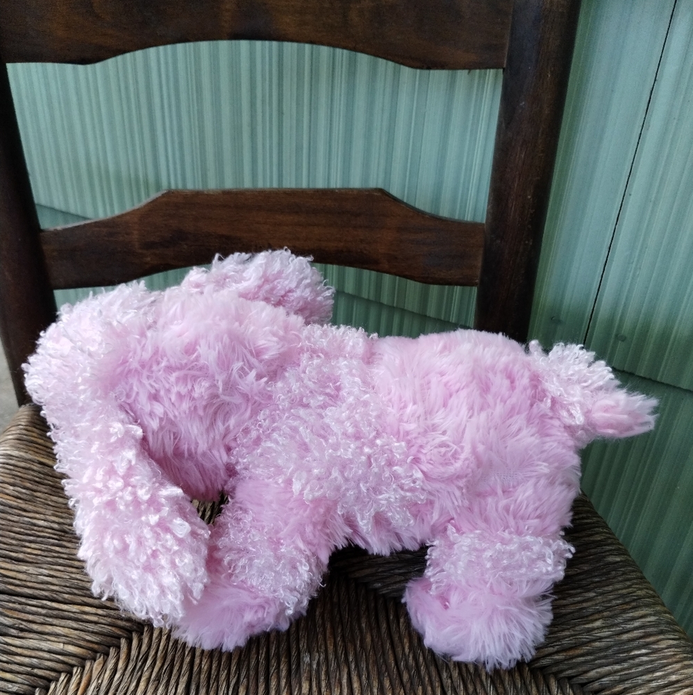∆Pink Poodle Dog Puppy Plush Stuffed Animal 12" Rinco Floppy - Picture 7 of 10